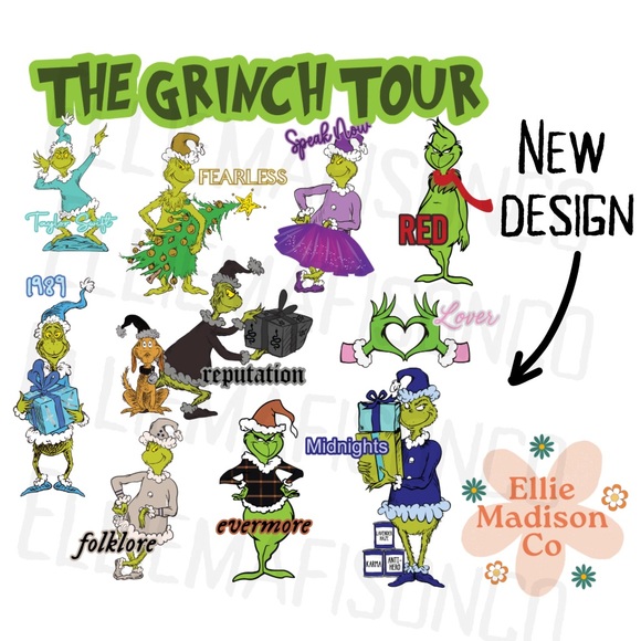 The Grinch Tour inspired by Taylor Swift Eras Tour | Crewneck | Sweatshirt - Picture 5 of 11